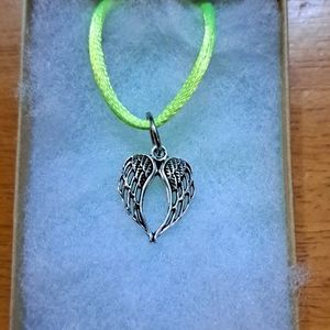 Silver Angel Wings Necklace